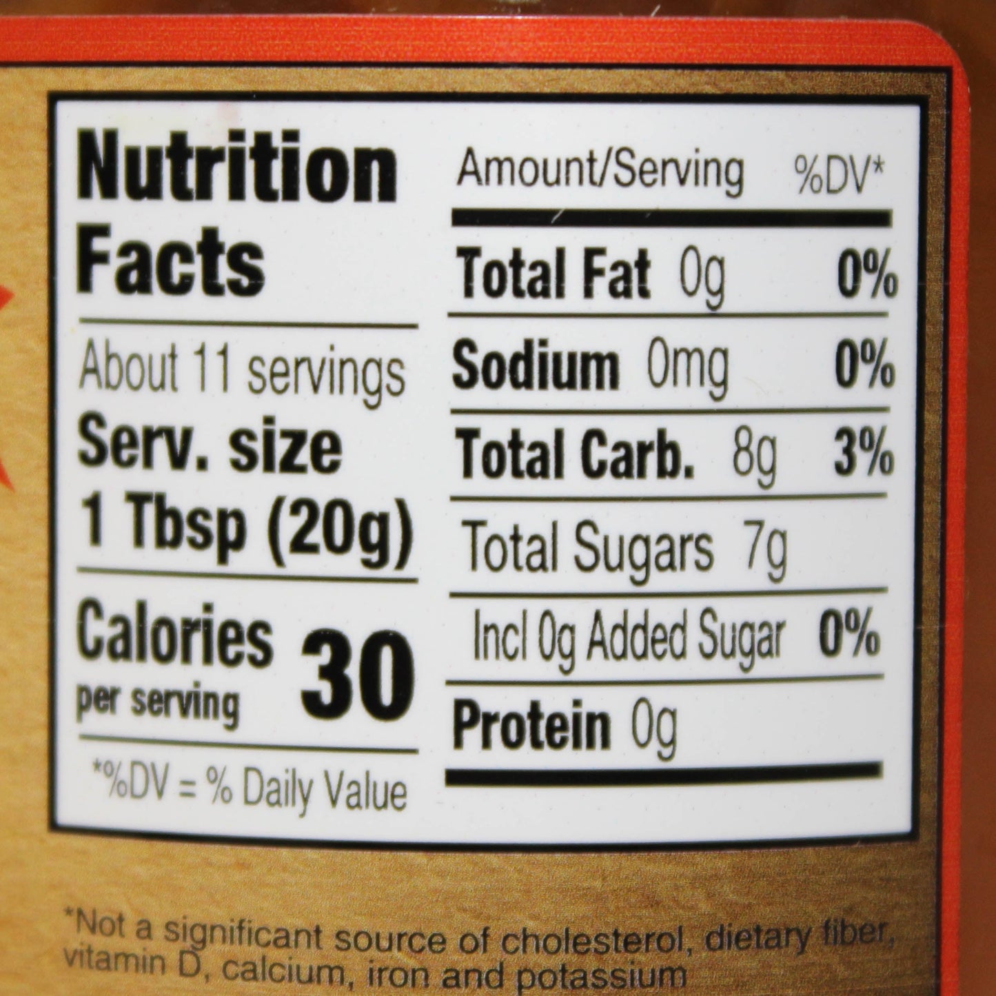Peach Jam | No Granulated Sugar Added Fruit Spread | 9 oz