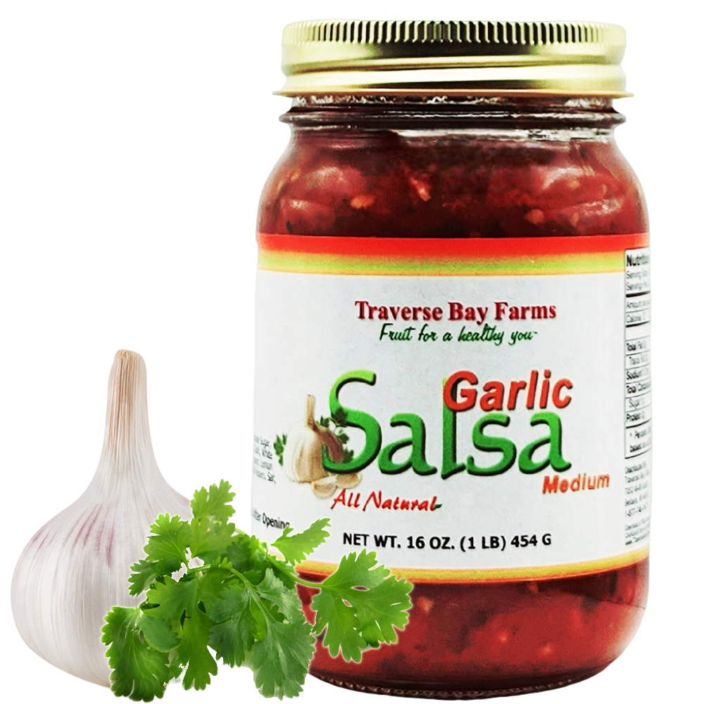 Garlic Salsa - Medium, 16 oz