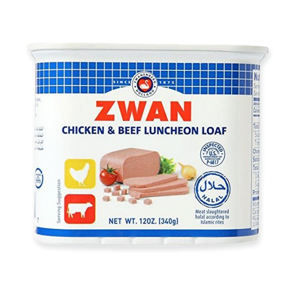 Zwan Luncheon Halal Loaf, Chicken/Beef 340g
