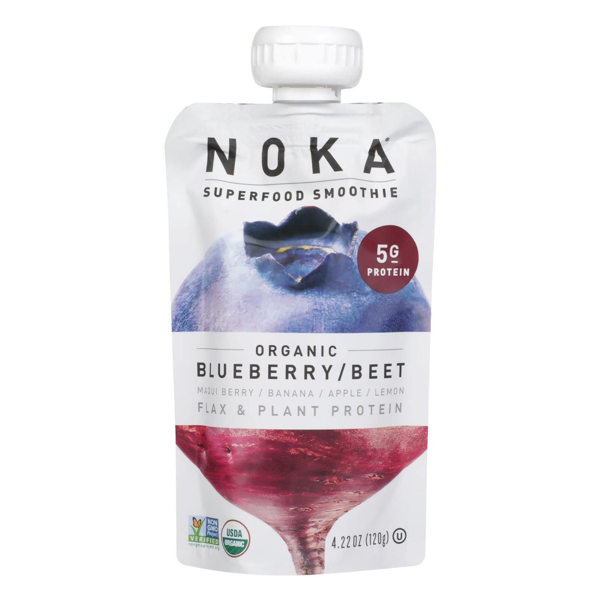 Noka Superfood Blueberry Beet Blend - Case of 6 - 4.22 OZ(D0102HX794Y.)