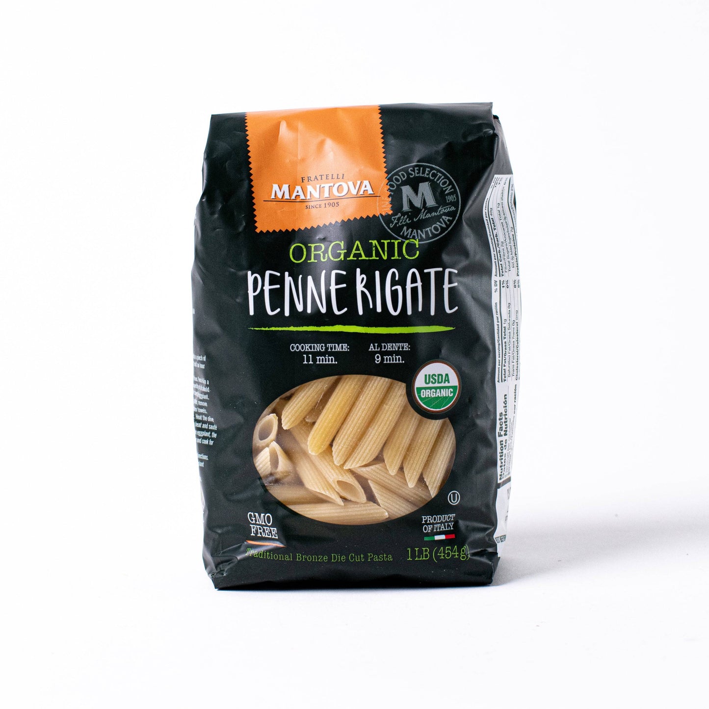 Penne Rigate, Semolina, Organic