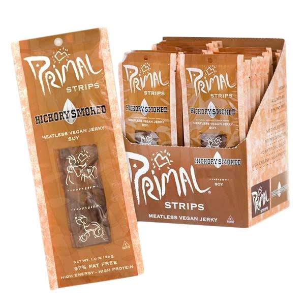 Jerky, Hickory Smoked, Vegan, Primal Strips