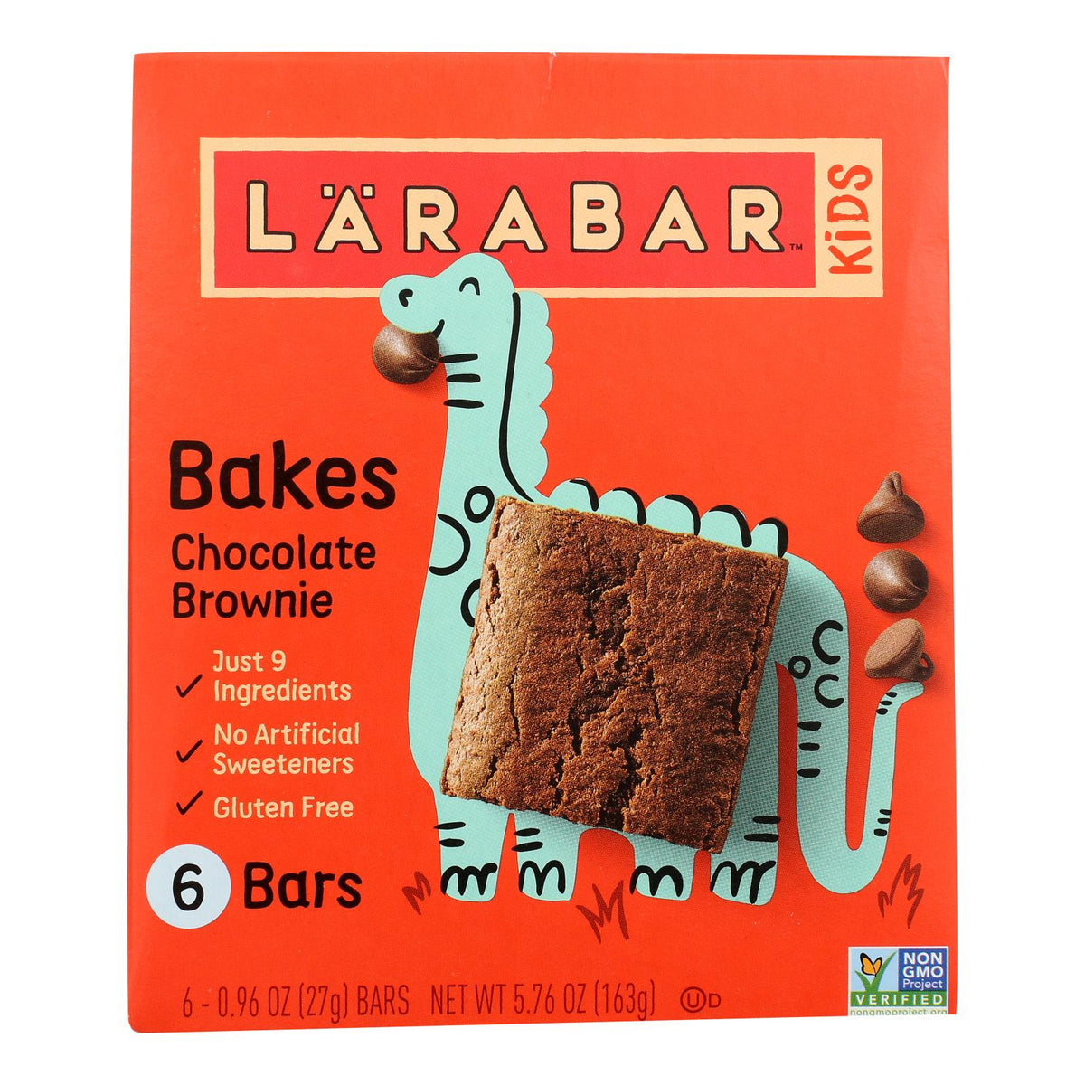 Larabar - Bar Kids Chocolate Brownie - Case of 8-6/.96 oz