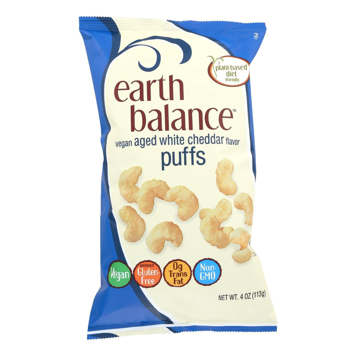 Earth Balance Vegan Cheddar Puffs, 12-Pack, 4 Oz