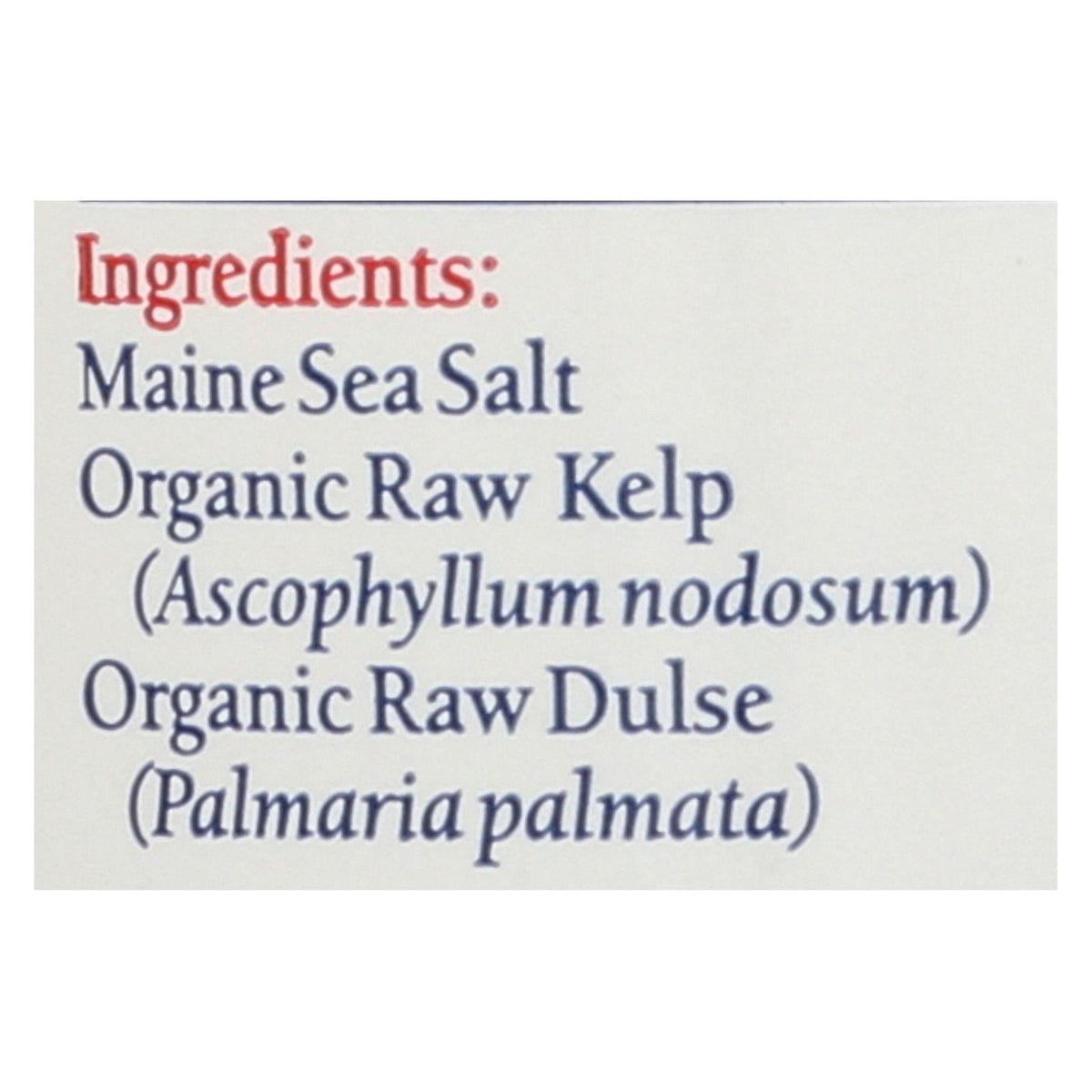 Maine Coast Sea Salt & Sea Veg - 1.5 Oz Shaker