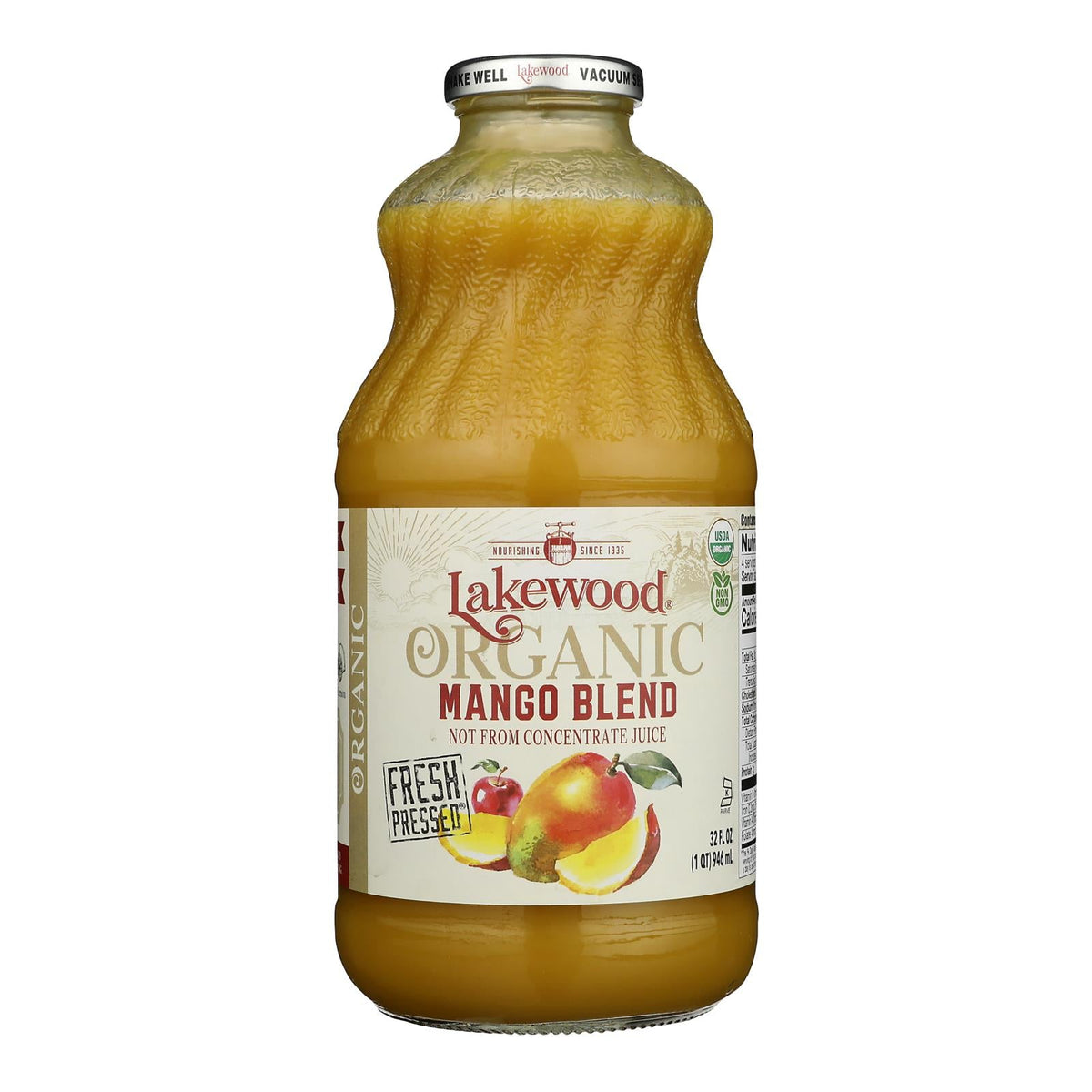 Lakewood - Organic Juice - Mango Blend - Case of 6 - 32 oz.