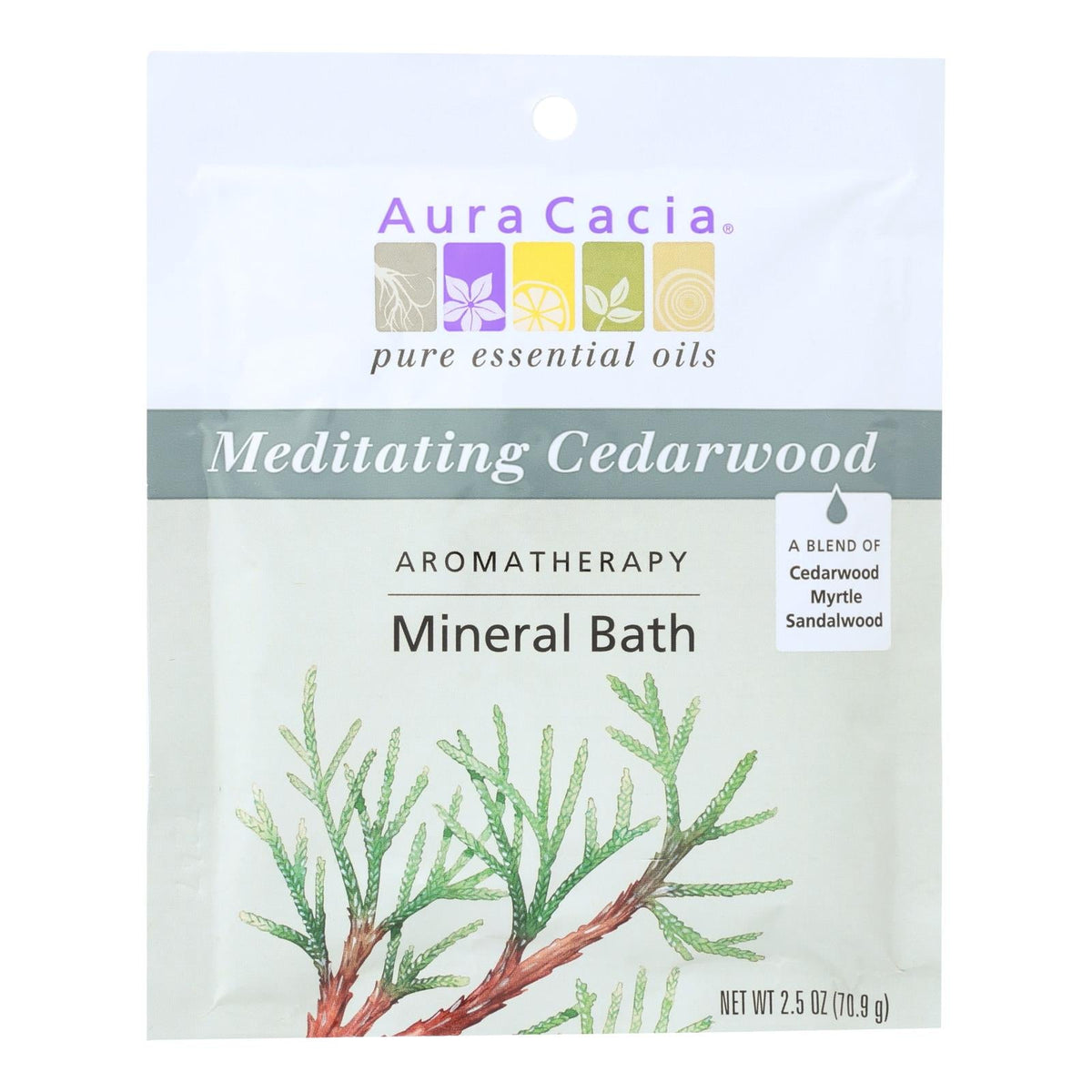 Aura Cacia Meditation Mineral Bath 2.5 Oz - Pack of 6