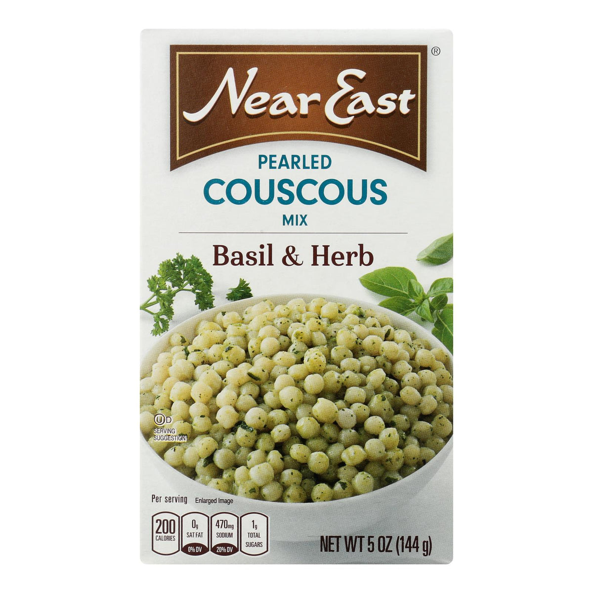 Near East Pearl Couscous Basil & Herb, 12 Pack, 5 oz