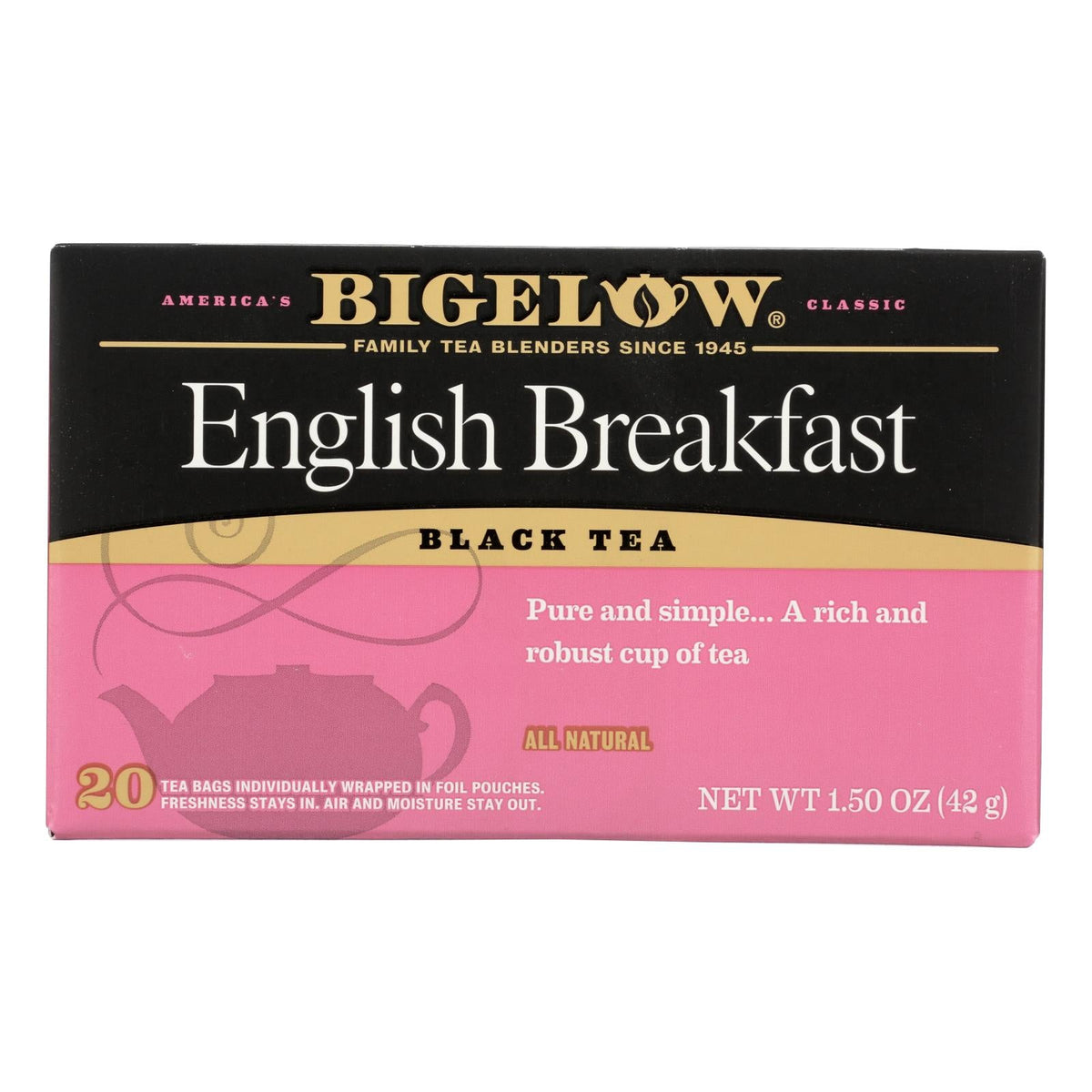 Bigelow English Breakfast Black Tea - 6 Pack, 20 Bags