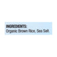 Lundberg Brown Rice Cakes, Salted, 6-Pack (8.5 oz each)