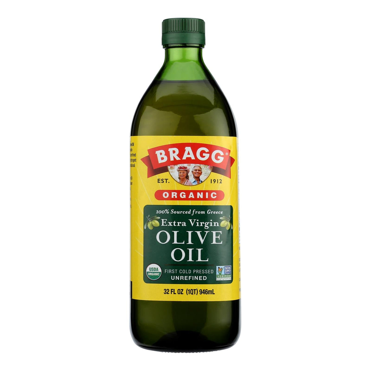 Bragg Organic Extra Virgin Olive Oil 32 Oz, Case of 12