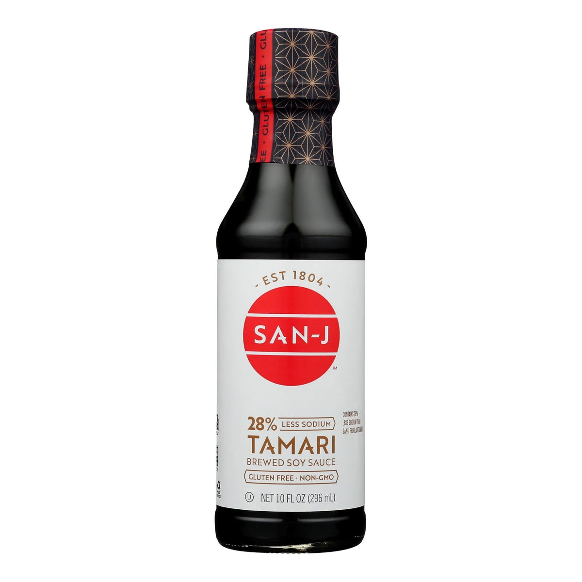 San-J Reduced Sodium Tamari Soy Sauce, 6 Pack, 10 Fl Oz