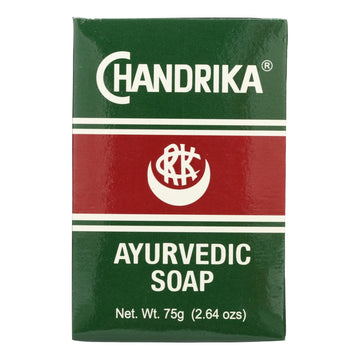 Chandrika Ayurvedic Herbal Soap, 2.64 Oz, Pack of 10