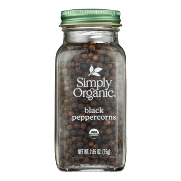 Simply Organic Black Peppercorns - Case Of 6 - 2.65 Oz.