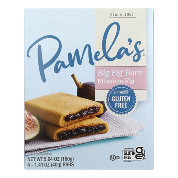 Pamela's Gluten-Free Mission Fig Bars, 8-Pack, 5.64 Oz