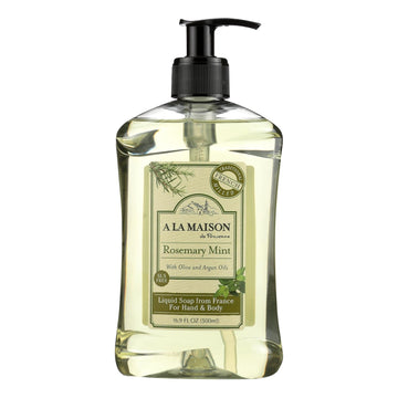 A La Maison French Rosemary Mint Liquid Soap 16.9 Fl Oz