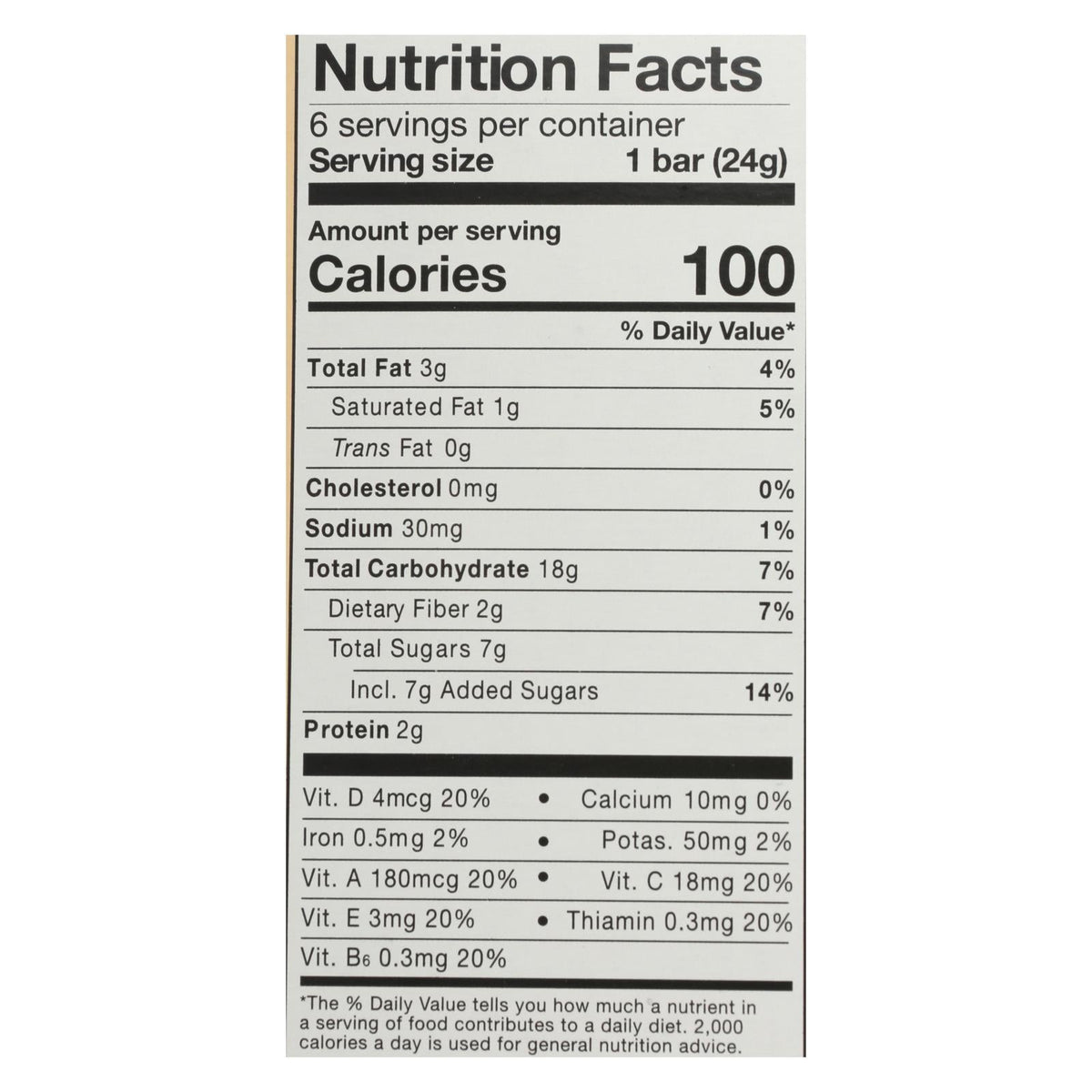 Made Good - Granola Bar Cookies & Cream - Case of 6 - .85 OZ