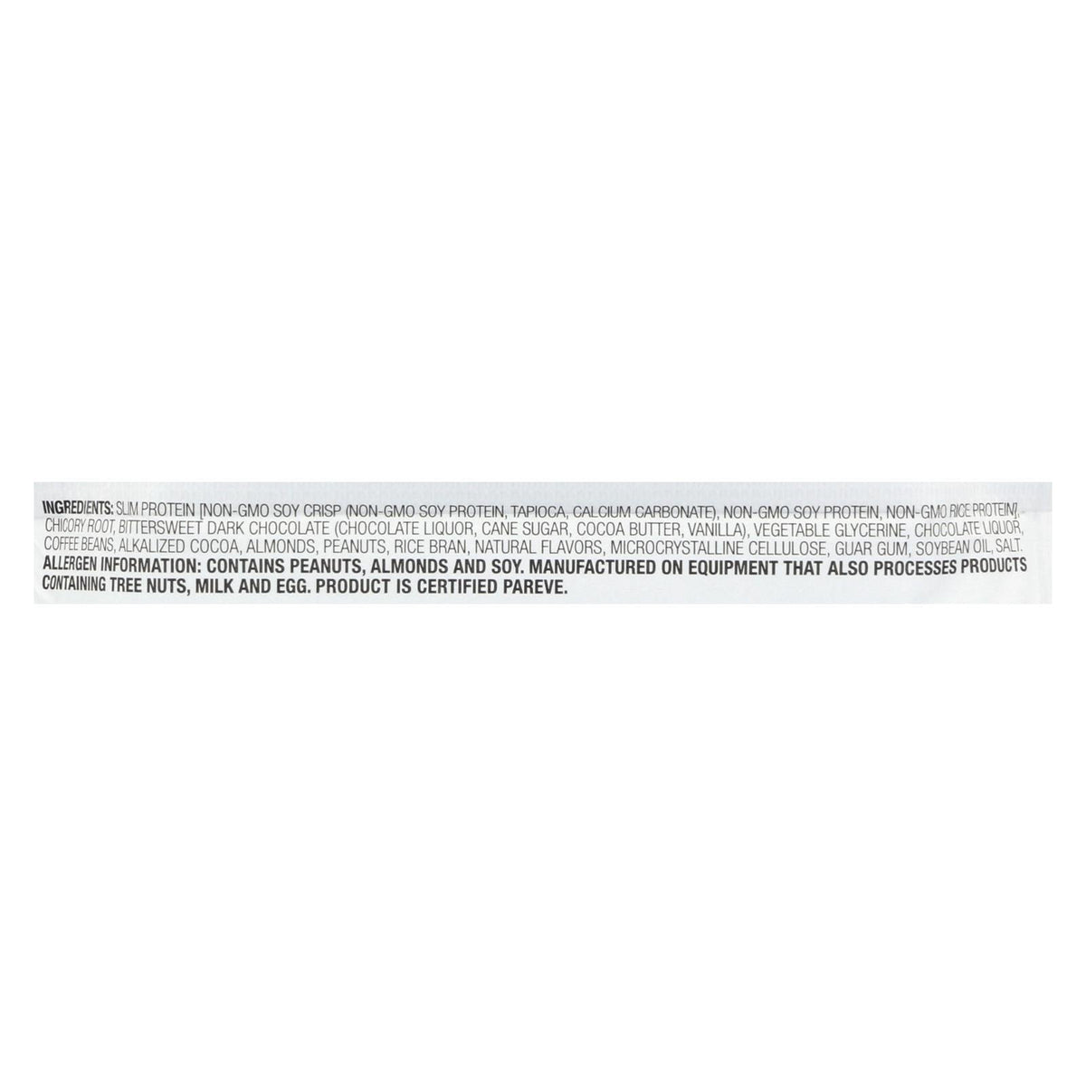 NuGo Nutrition Bar - Slim - Espresso - 1.59 oz Bars - Case of 12
