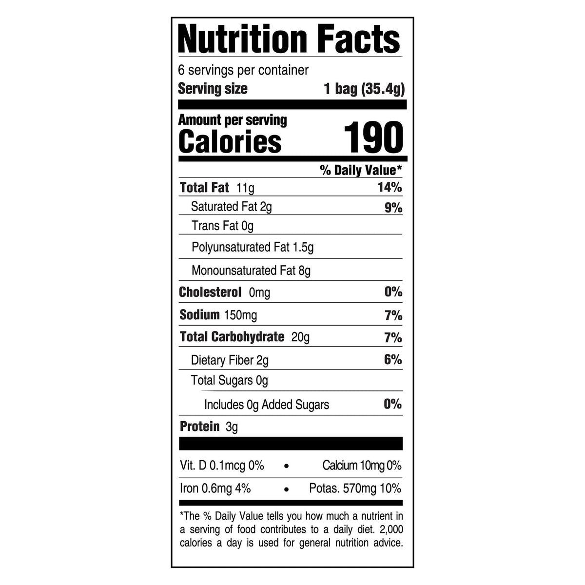 Boulder Canyon Sea Salt Avocado Oil Chips, 8-Pack