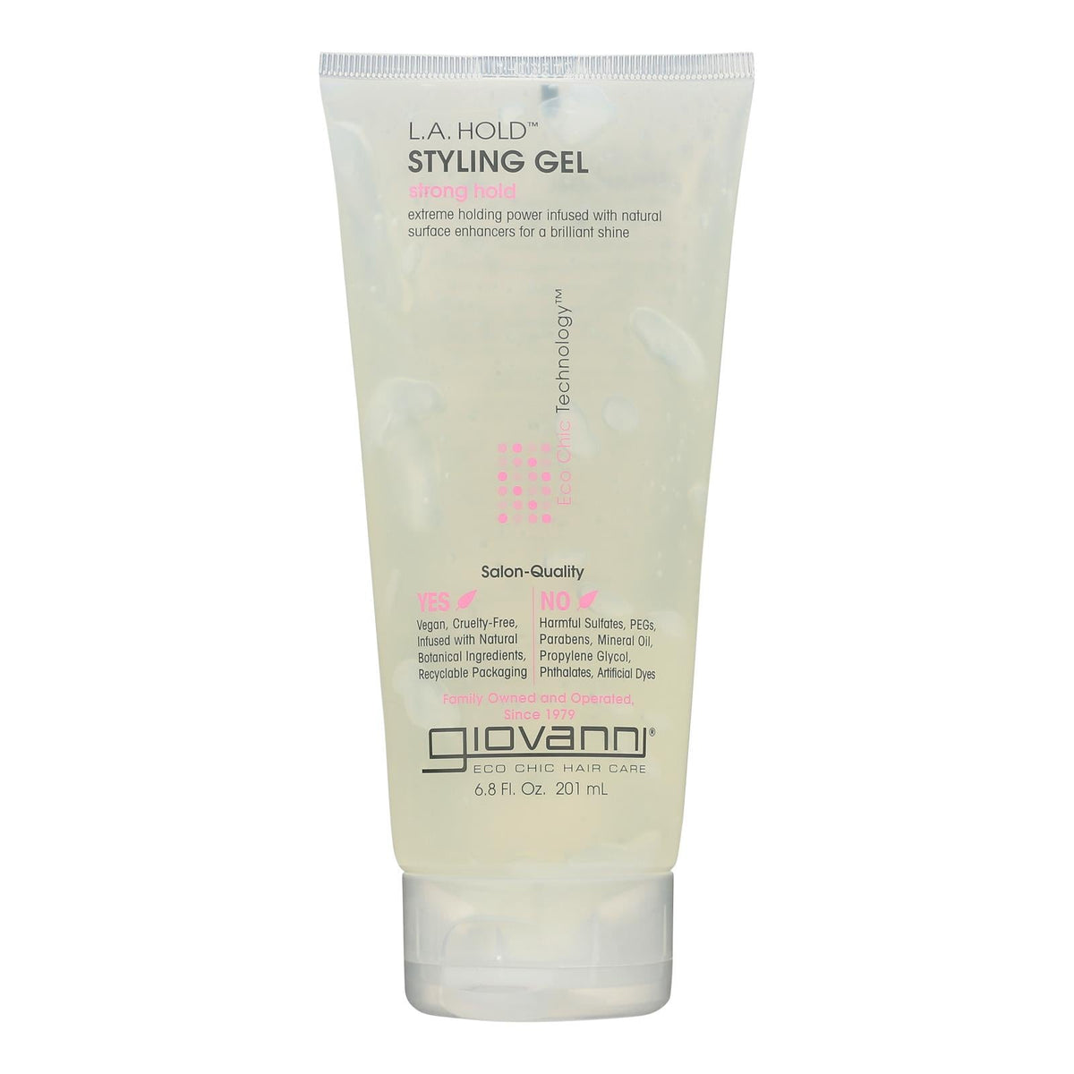 Giovanni L.a. Natural Styling Gel Strong Hold - 6.8 Fl Oz