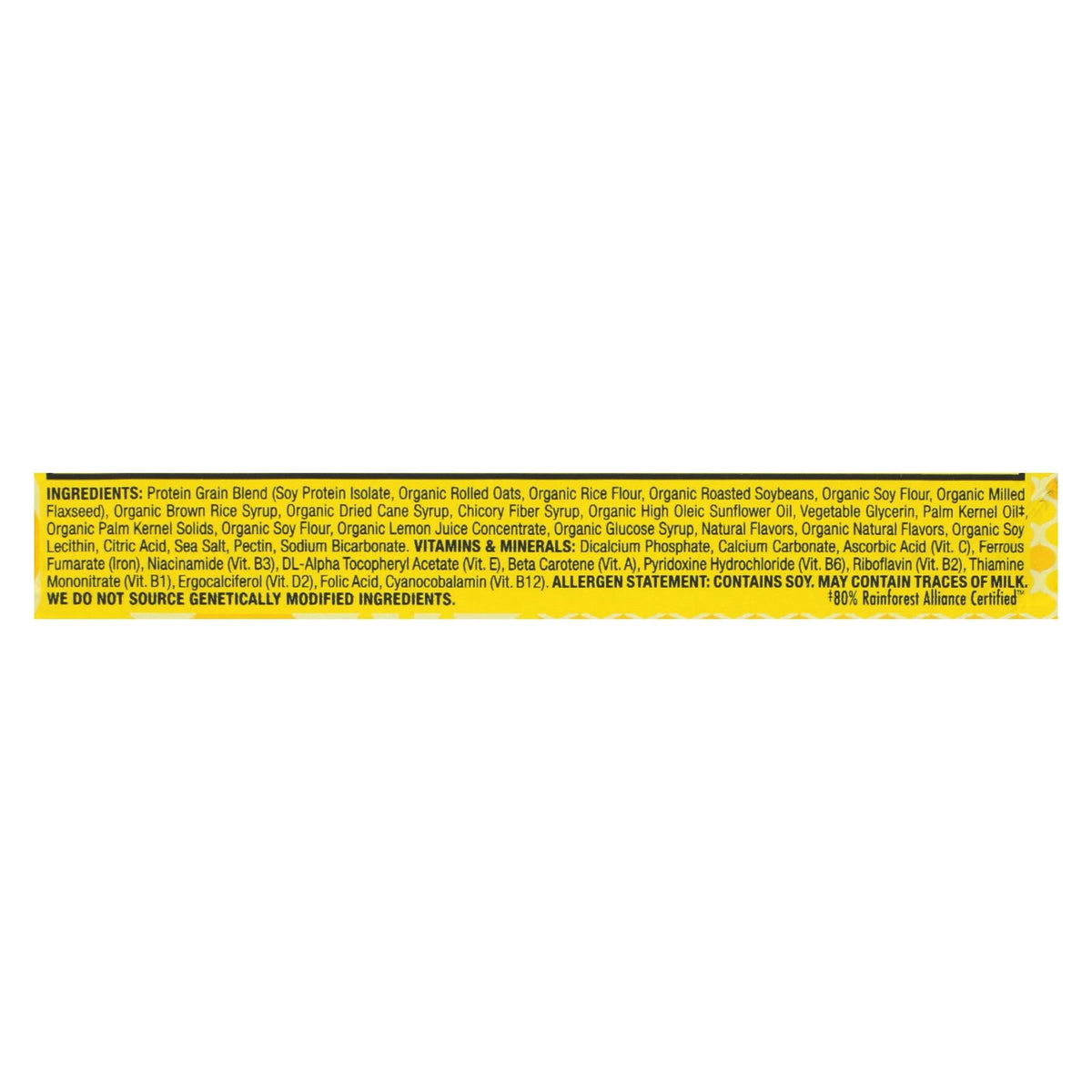 Luna Bar Organic Lemon Zest, 15-Pack, 1.69 Oz Each