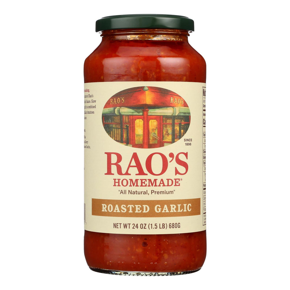 Rao's Roasted Garlic Sauce - Case of 12, 24 oz Each