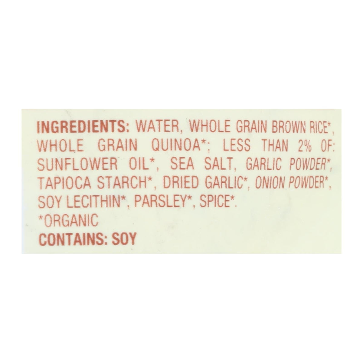 Organic Quinoa & Brown Rice w/ Garlic - 12 Pack, 8.5 Oz