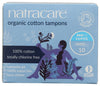 Natracare 100% Organic Cotton Tampons - Super - 10 Pack