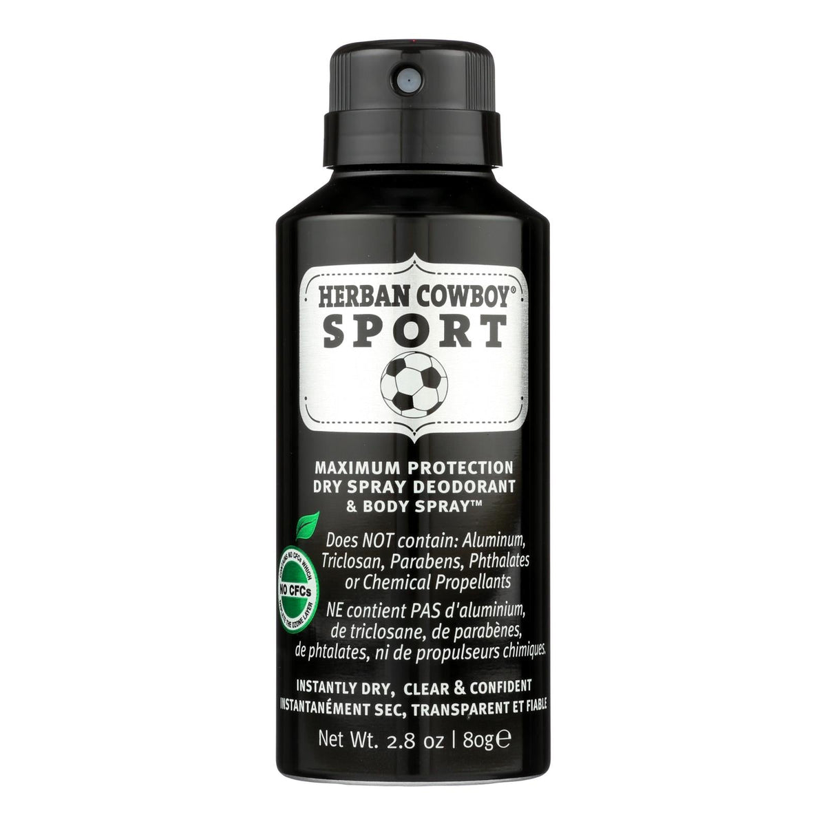 Herban Cowboy - Spray Dry Sport - 1 Each - 2.8 OZ