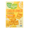 Cauliflower Cheddar Crackers - Case of 6 - 4 Oz