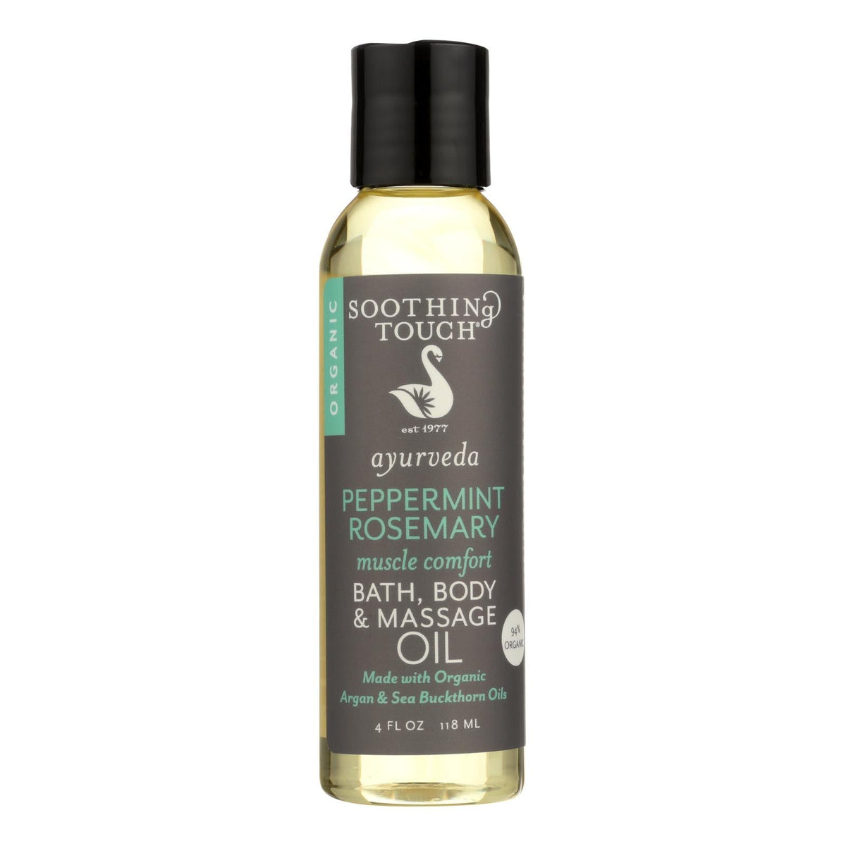 Peppermint Rosemary Muscle Comfort Oil, Organic 4 Oz