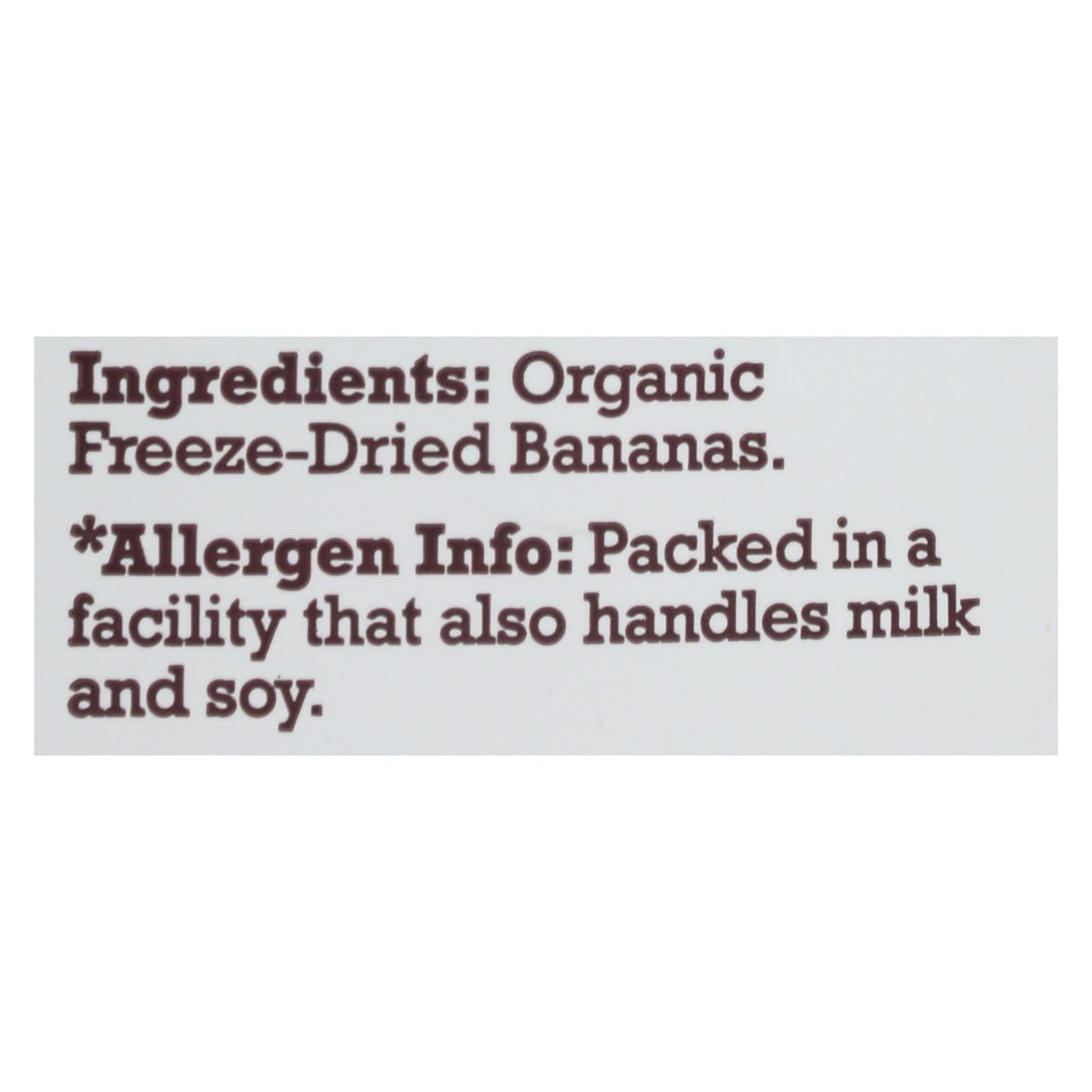 Natierra Organic Freeze Dried Bananas, 12-Pack, 2.5 Oz Each