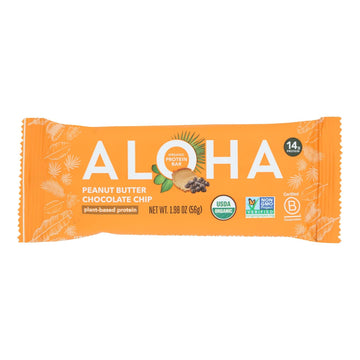 Aloha Peanut Butter Choc Chip Bars, 12-Pack, 1.9 Oz Each