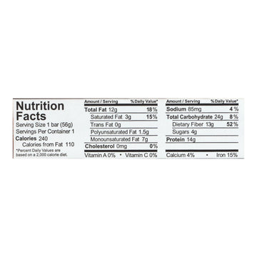 Aloha Peanut Butter Choc Chip Bars, 12-Pack, 1.9 Oz Each