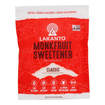 Lakanto Monkfruit Sweetener Classic, 10-Pack, 8.29 oz