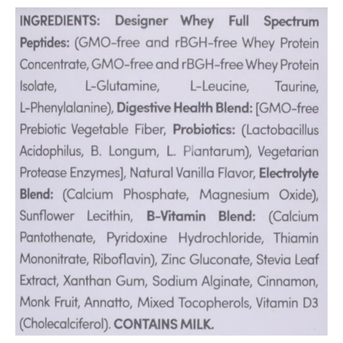 Designer Whey - Protein Powder - French Vanilla - 12 Oz