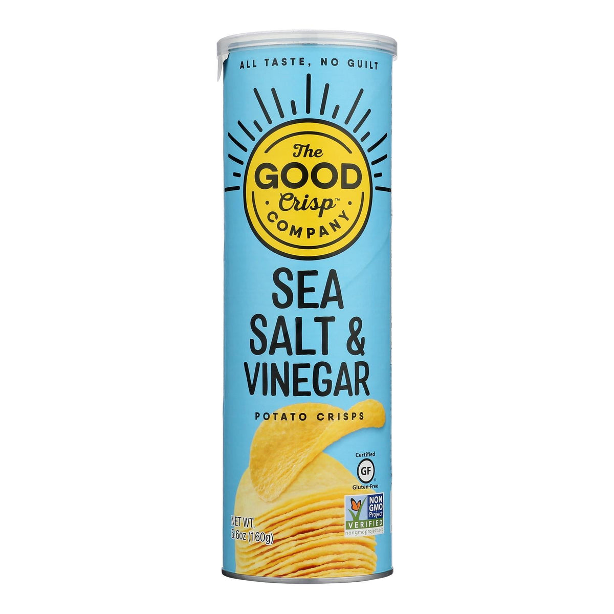 Good Crisp Co. Potato Crisps Salt/Vinegar Case, 8 x 5.6 Oz