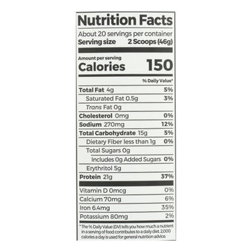 Orgain Organic Protein Powder - Plant Based - Sweet Vanilla Bean - 2.03 Lb