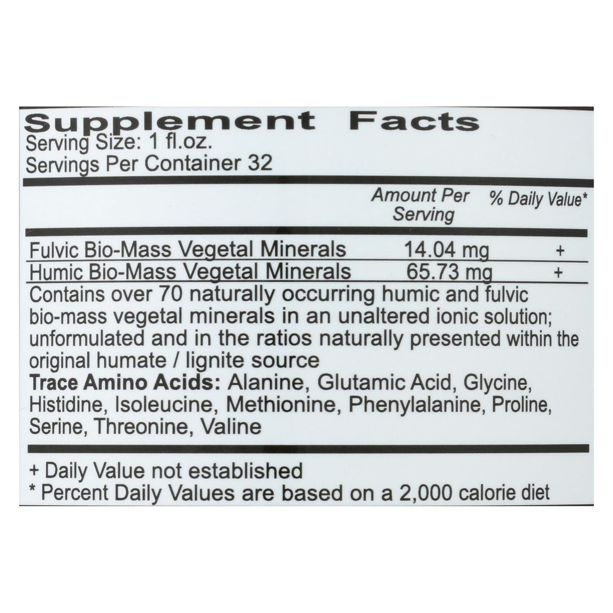 Vital Earth Minerals Fulvic-Humic Mineral Blend - 32 fl oz