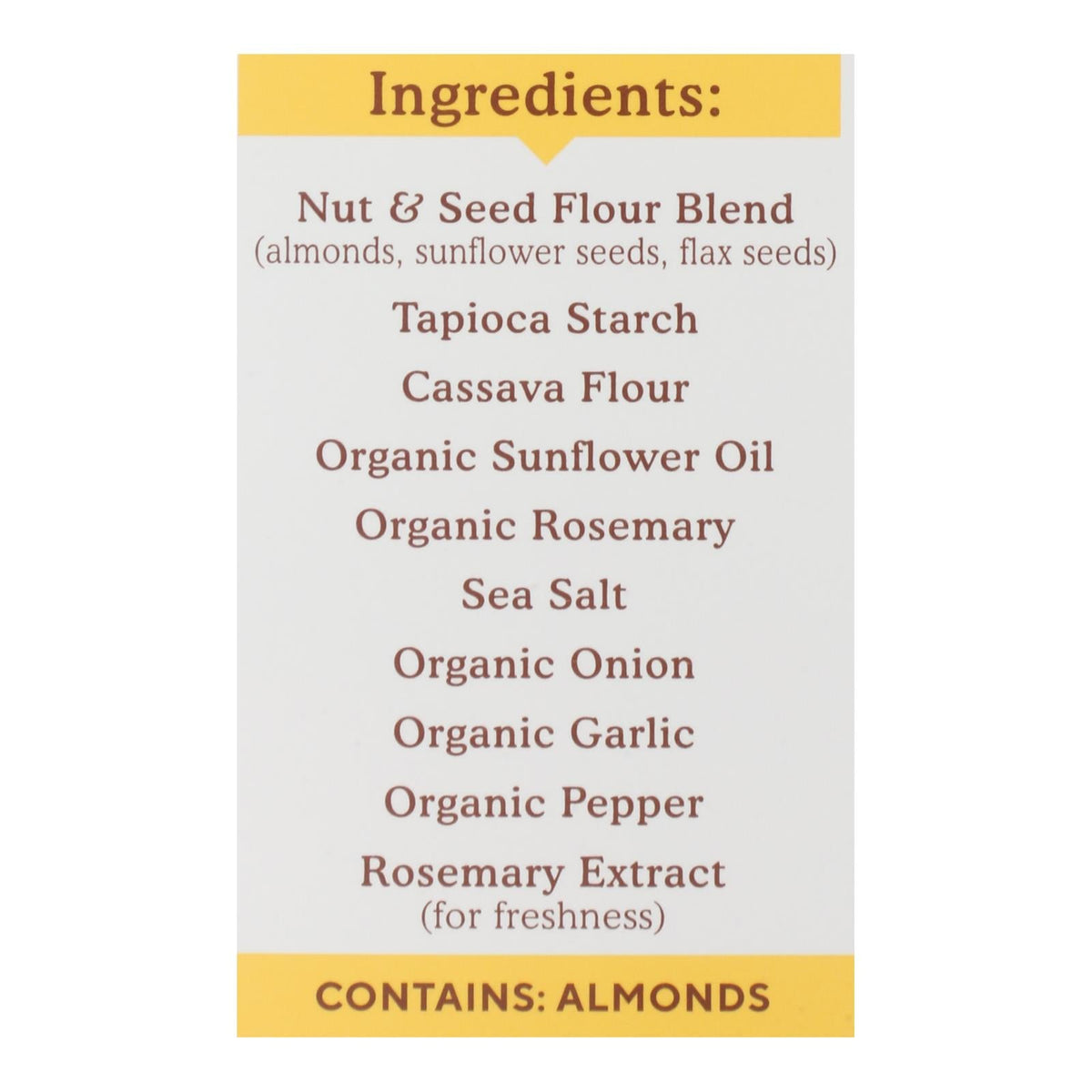 Simple Mills Rosemary Sea Salt Almond Crackers, 6-Pack