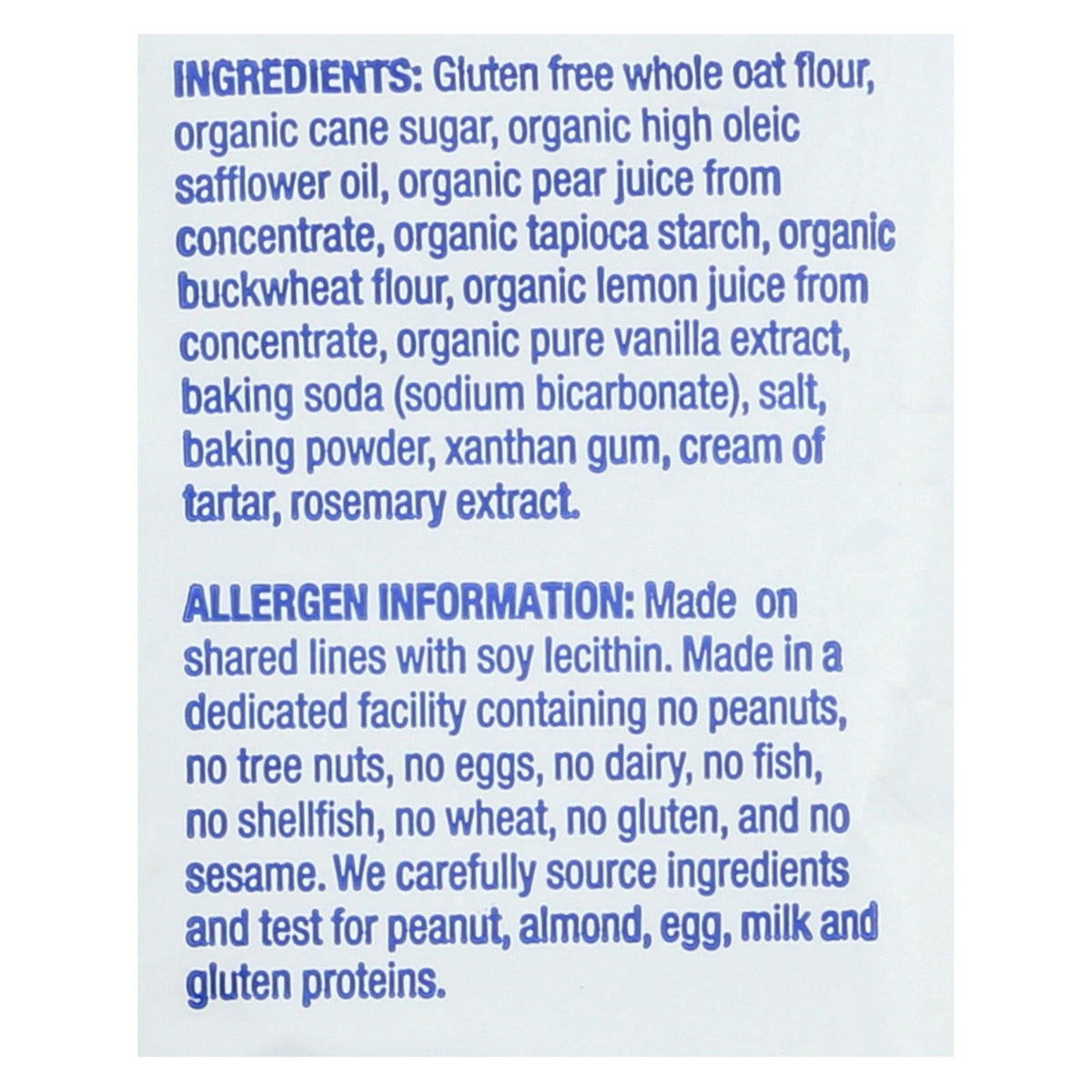 Homefree Gluten-Free Vanilla Mini Cookies, 10-Pack, 1.1 Oz
