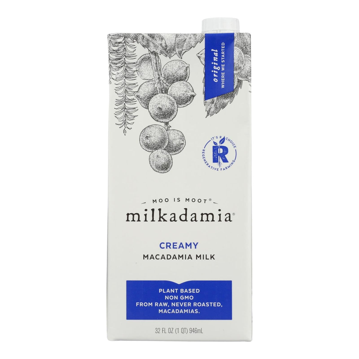 Milkadamia Milk - Original - Case Of 6 - 32 Fl Oz.