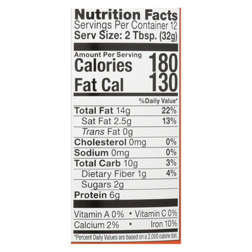 Artisana Nut Butter - Raw Cashew - Case of 6 - 14 oz.