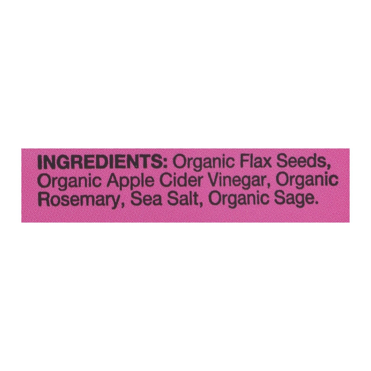 Organic Rosemary Flax Seed Crackers - 5oz, Case of 6
