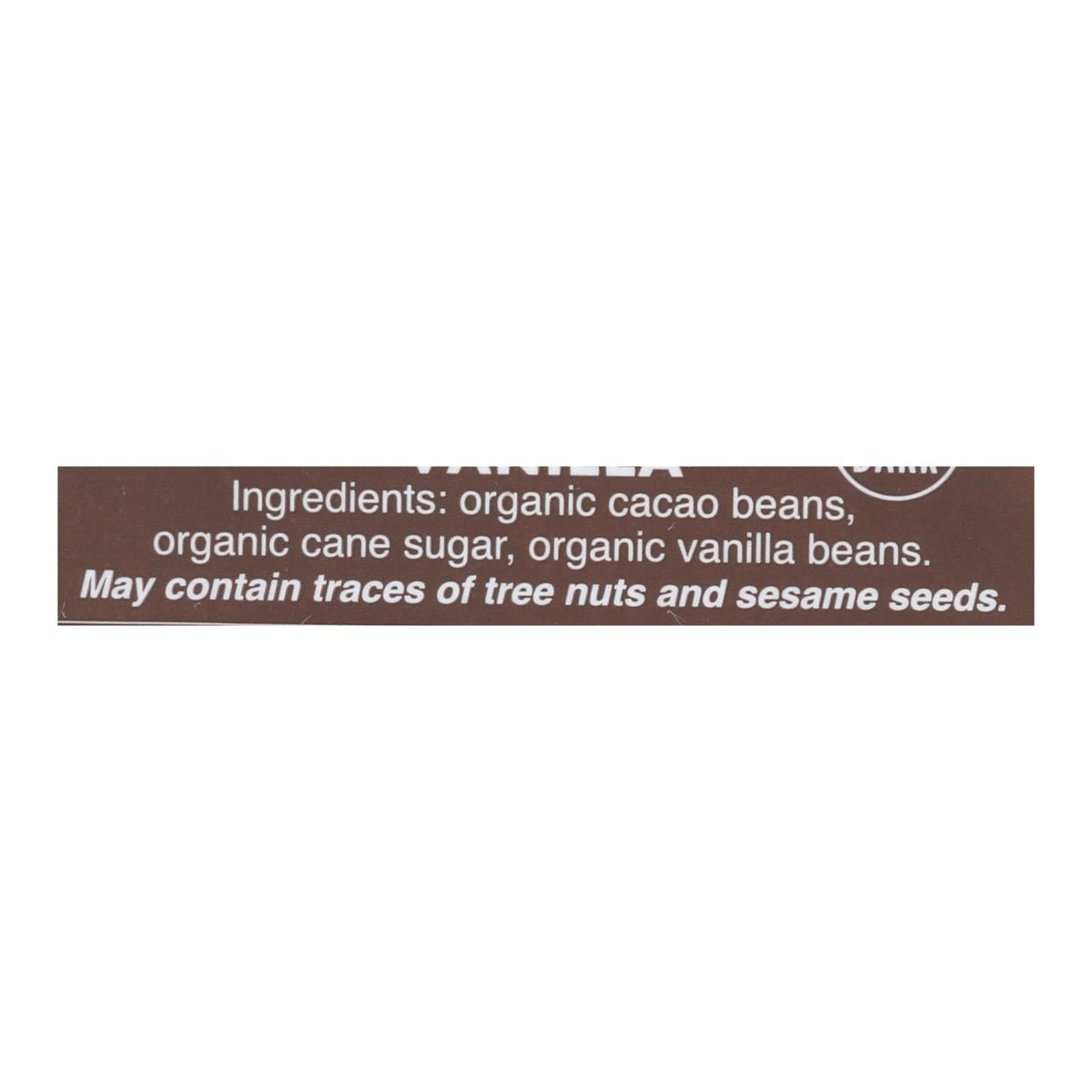 Taza Organic Vanilla Dark Chocolate Discs, 50% - 2.7 oz, 12-Pack