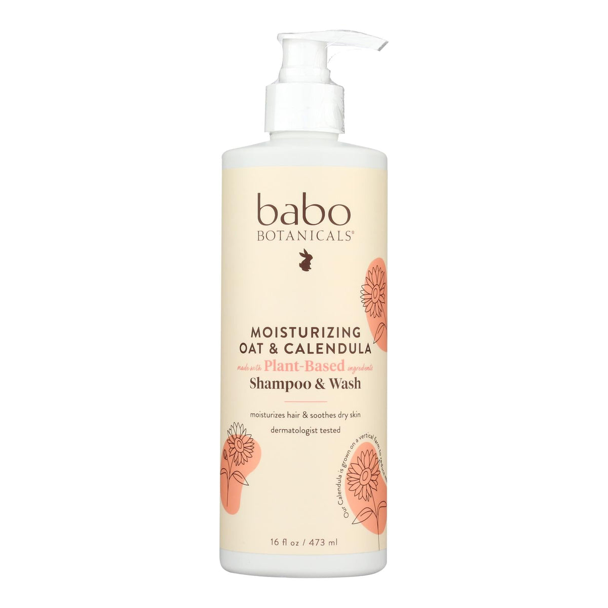 Babo Botanicals Oatmilk Baby Shampoo & Wash 16 Oz