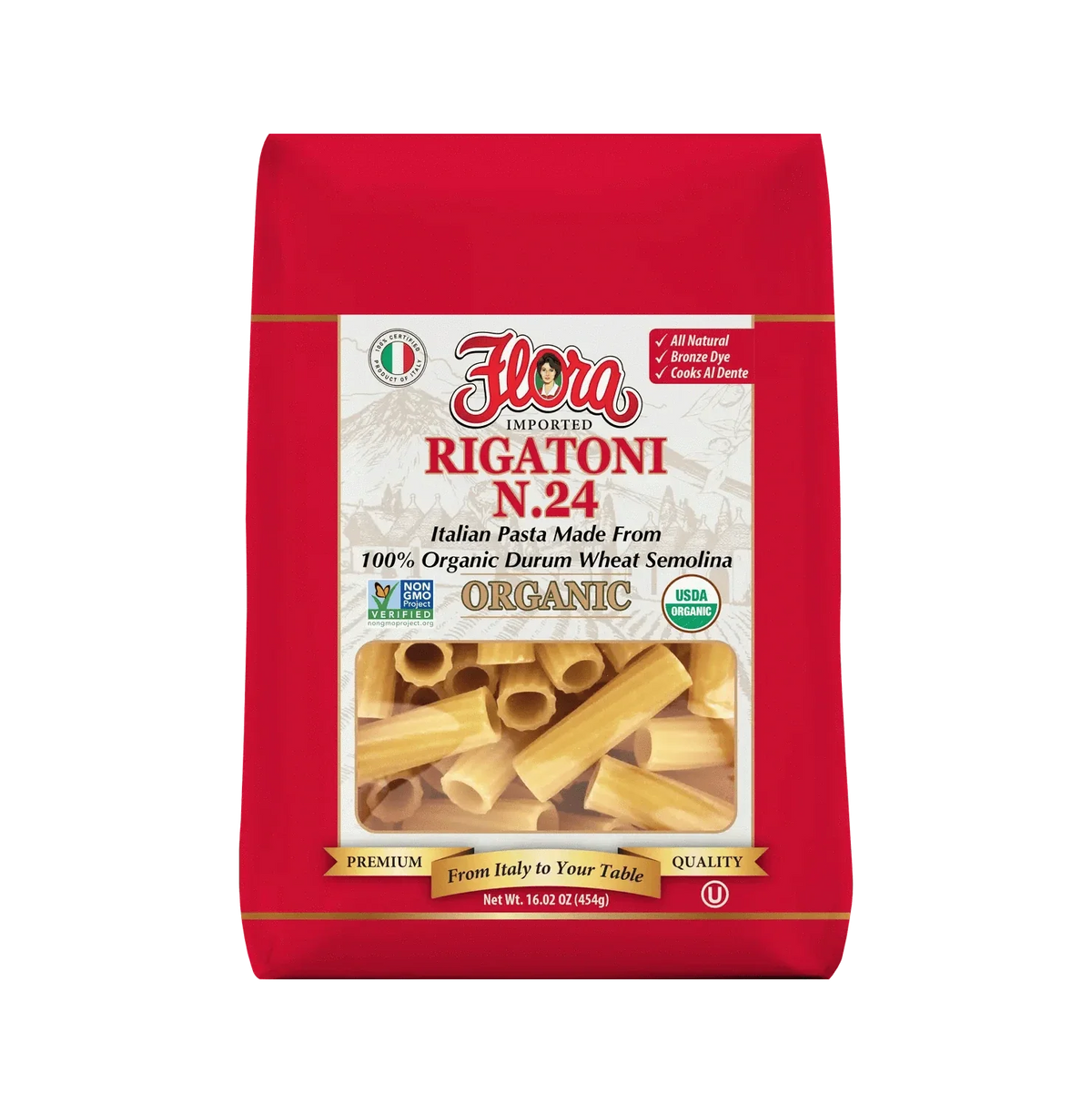 Rigatoni Pasta No. 24 - Organic - 16.02 oz