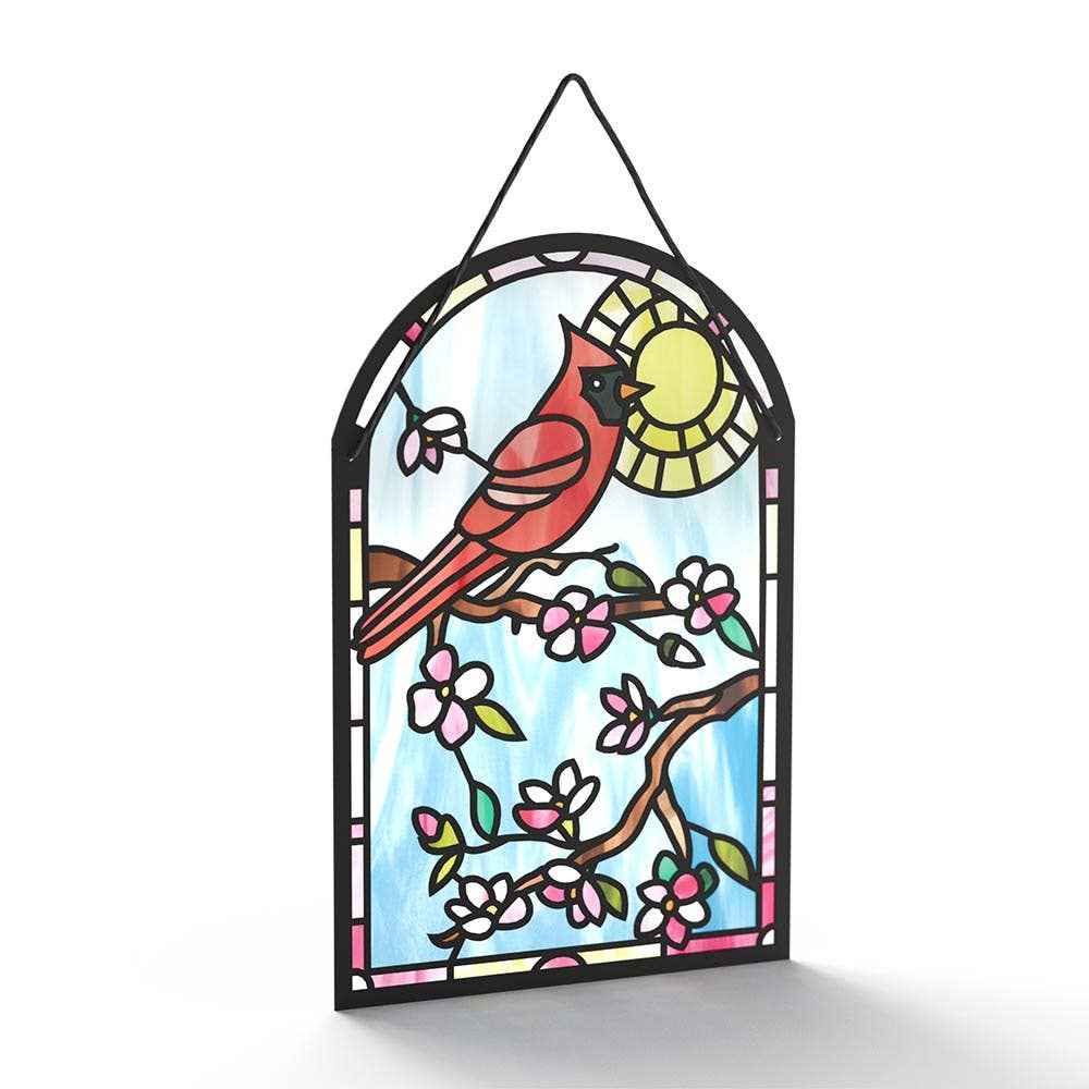 Sending Sunshine Cardinal 5"x7" Suncatcher Pop-Up Cards