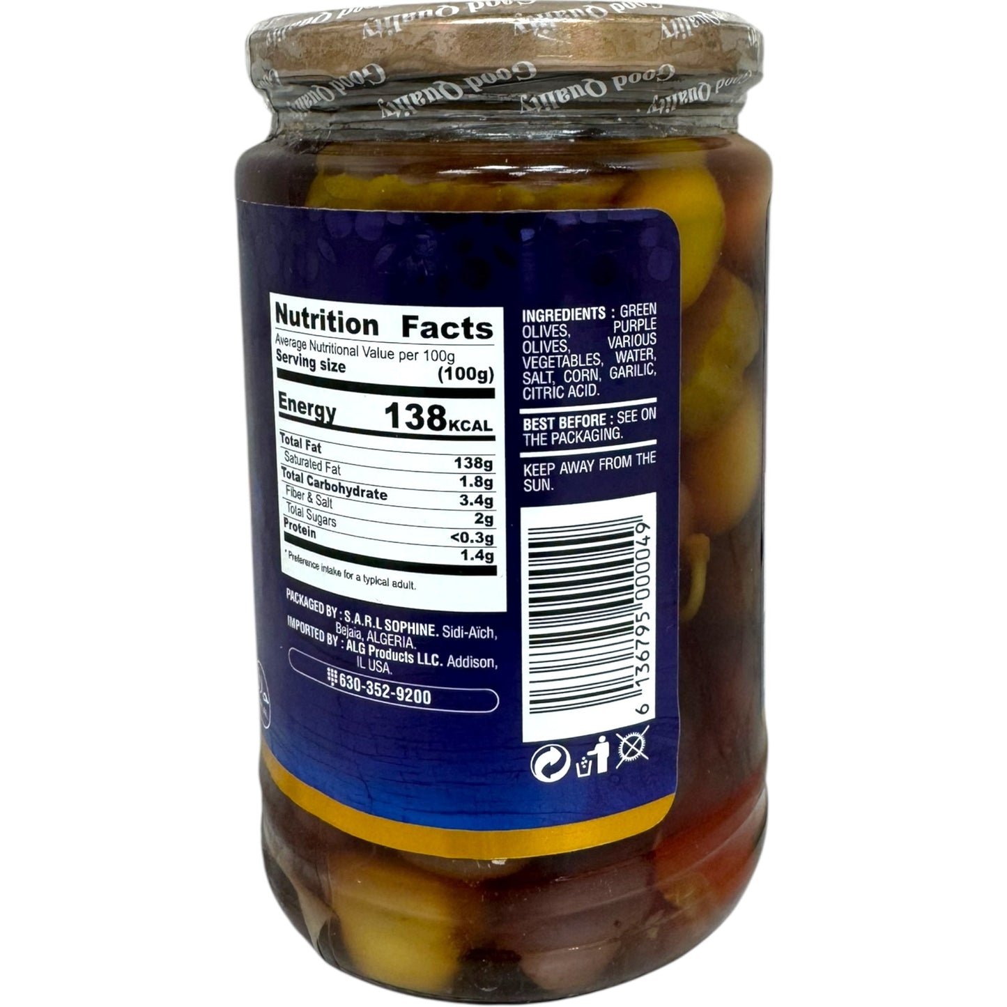 Sophine Premium Mediterranean Cocktail Olives