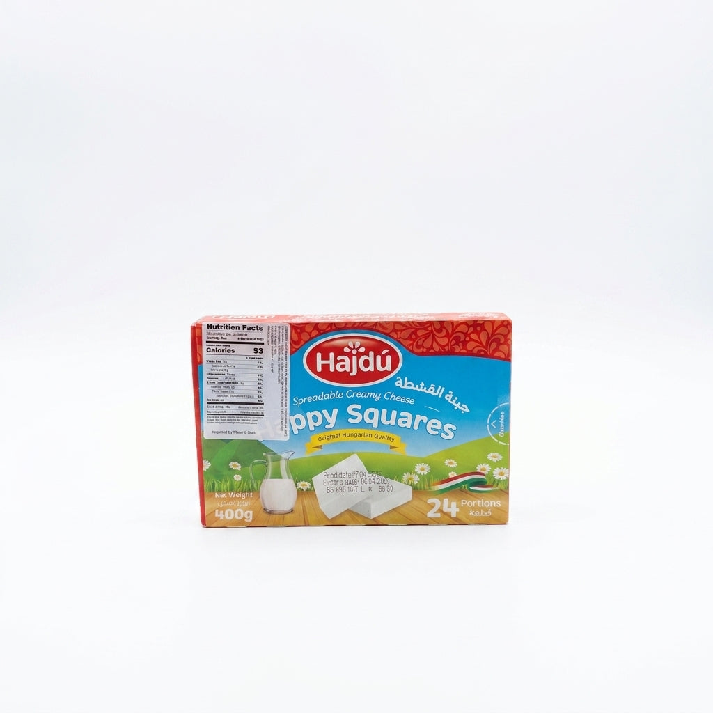 Hajdu Spreadable Creamy Cheese Squares 400g - 24 Portions